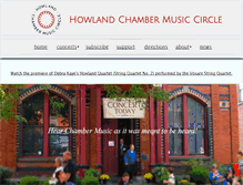 Tablet Screenshot of howlandmusic.org
